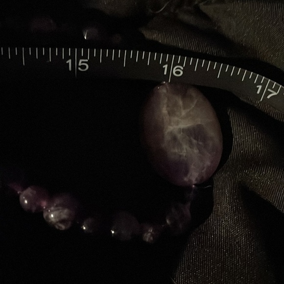 Amethyst bead fashion long necklace by Jay King - Picture 11 of 13